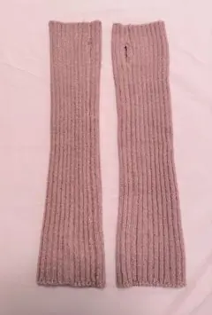 GRL グレイル サムホール付きニットアームカバー ピンク