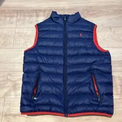 ポロラルフローレン　キッズ用ダウンベスト　XL ネイビー