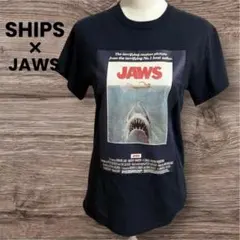 SHIPS × JAWS ジョーズ 映画 Tシャツ ブラック レディース Mのサムネイル