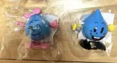 東京都水道局　トコトコ水滴くん　トコトコ水玉ちゃん　フィギュアのサムネイル