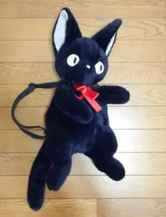 4月末まで 魔女の宅急便 黒猫ジジのぬいぐるみリュック 幼児用サイズ