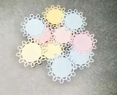 コメント メッセージカード  クラフトパンチ 10枚　No.22