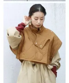 Ungridブラウン キルティングショート丈ベスト