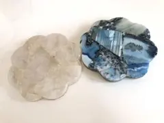 天然石　ブルー桜瑪瑙　大きなお皿　ブレス浄化　台座⭐️3108 天然石 ブルー桜瑪瑙 大きなお皿 ブレス浄化 台座⭐️3108 - メルカリ