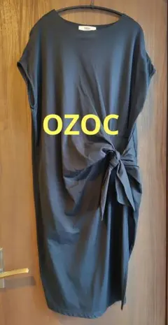 オゾック OZOC ワンピース ゆったり リボン　黒のサムネイル