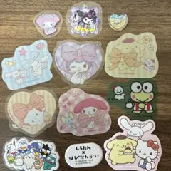 サンリオ キャラクター シール ウォーター おはじき フレーク おすそわけ