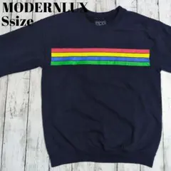 アメリカ古着　スウェット　アメカジ　プリント　レインボー　MODERNLUX