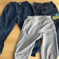 ダークブルーデニムパンツ 一枚他二枚 3枚セット