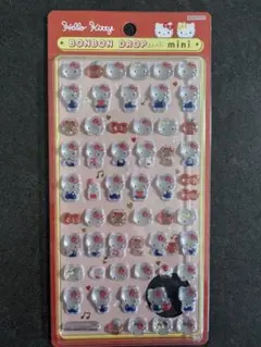 正規品　ハローキティボンボンドロップシールミニ