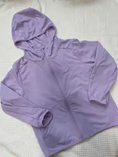 UNIQLO キッズジップパーカ110cm ライトパープル　エアリズム　女の子