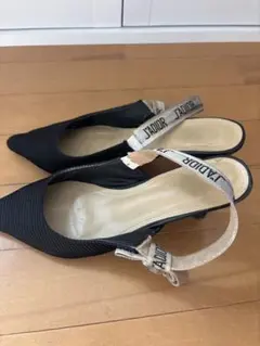 JADIOR ブラック スリングバック ハイヒール