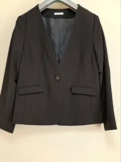 【GLACIER 】ノーカラージャケット M ブラック