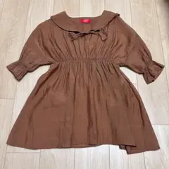 レピピアルマリオ repipiarmarioトップス ブラウン チュニック