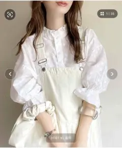 classicalelf 大人が着るのはこれ。2way花柄刺繍ブラウス。