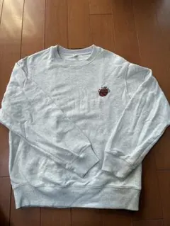バスケットボール刺繍 グレー トレーナー