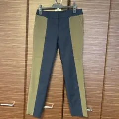 ネイビー/カーキ ストレートパンツ