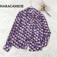 極美品】ナラカミーチェ♢女子アナ✨N幾何柄プリントボウタイ - メルカリ