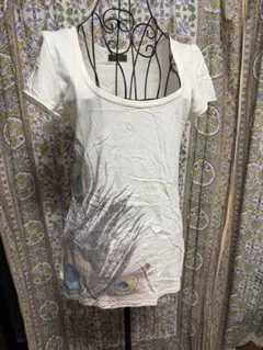 goa Tシャツ 孔雀の羽プリント ホワイトのサムネイル