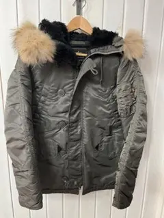 【リアルファー】アルファ　N-3B レプリカグレー　Sサイズ