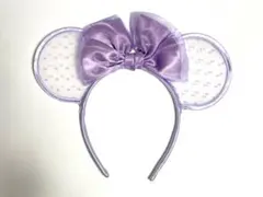 ディズニー カチューシャ(ミニー) シースルー パープル