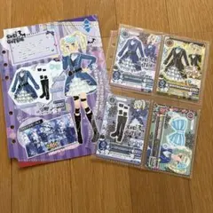 アイカツカード ロリゴシック4枚セット藤堂ユリカ　台紙付き
