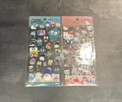 クリアキャンディシール　サンリオ　キティ　ハンギョドン　タキシードサム　ケロッピ