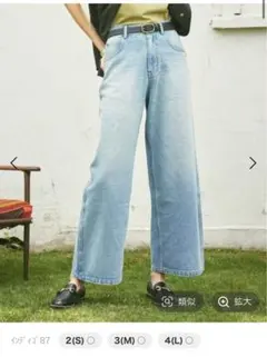 試着のみ美品！ベイフロー ワイドジーンズのサムネイル