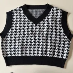 レピピアルマリオ　千鳥柄ベスト