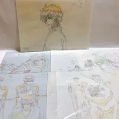 銀魂 A4 原画クリアファイル 原作柄 坂田銀時 銀八先生 5枚セット