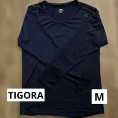 TIGORA ティゴラ 長袖アンダーシャツ ネイビー Mサイズ スポーツウェア