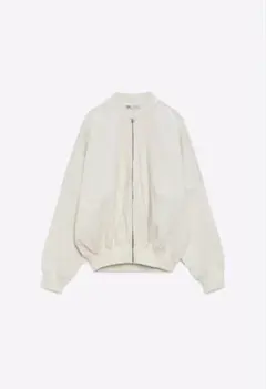 ZARA ボンバースウェットシャツ ジッパー ジャケットS