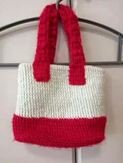 期間限定値下げ中　トートバッグ　手編み