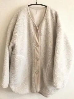 anap ボア フリースジャケット クリーム色 アイボリー