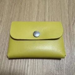 の*ん様 イルビゾンテ　カードケース 名刺入れ　本革　レザー　イエロー