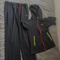 Nike ジャージ上下セット 黒/赤/黄