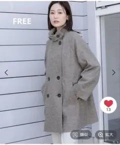 グローバルワーク/軽やかストレッチ衿2WAYコート