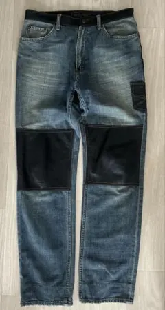 POLO 黒デニム パッチワークパンツ W31#203 - メルカリ