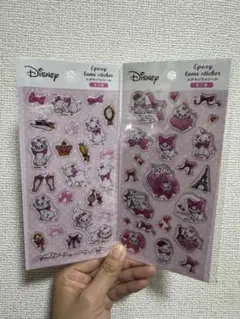 新品未使用　エポキシラメシール　ディズニー　マリー　おしゃれキャット　2点セット