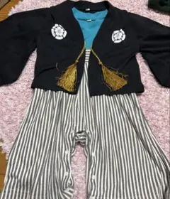 ベビー用　袴ロンパース　80