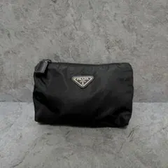PRADA 化粧ポーチ アクセサリーポーチ pouch 三角ロゴ ロゴプレートのサムネイル