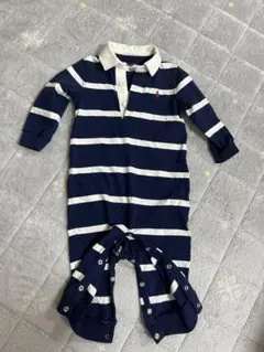 75センチ　Ralph Lauren ストライプロンパース