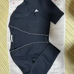 Prima Scherrer パール装飾 カーディガン ブラックのサムネイル