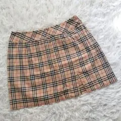 【良品】バーバリーブルーレーベル ミニスカート ノバチェック Y2K スリット