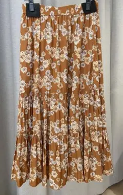 美品 ユニクロ PAUL & JOEポール&ジョー 花柄ティアードロングスカート