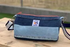 NO.27 デニムリメイク❤︎ミニドラムボストン　smile_smile504