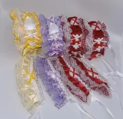 【ぴーく様　専用ページ】ぬい服 ヘッドドレス ドレス　推し活 ハンドメイド