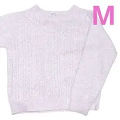 シネマ クラブ　レディース ニット セーター Vネック M アイボリー