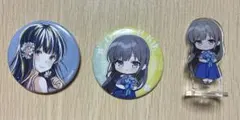 オンゲキ 缶バッジ アクリルスタンド 3点セット　三角葵