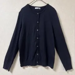 NEWYORKER 長袖　カーディガン　ネイビー　M 羽織り　シンプルのサムネイル