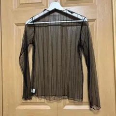 マ*ン様 シースルートップス（ブラック）